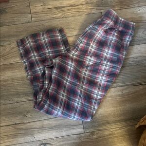 J. Crew Mens Red and Blue Plaid pajama lounge Pants